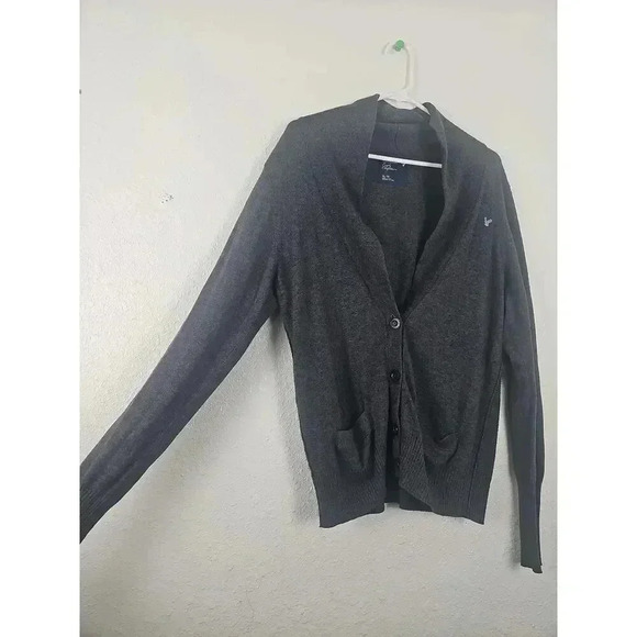 American Eagle Outfitters Grey Button Down Cardigan XL - Picture 2 of 6